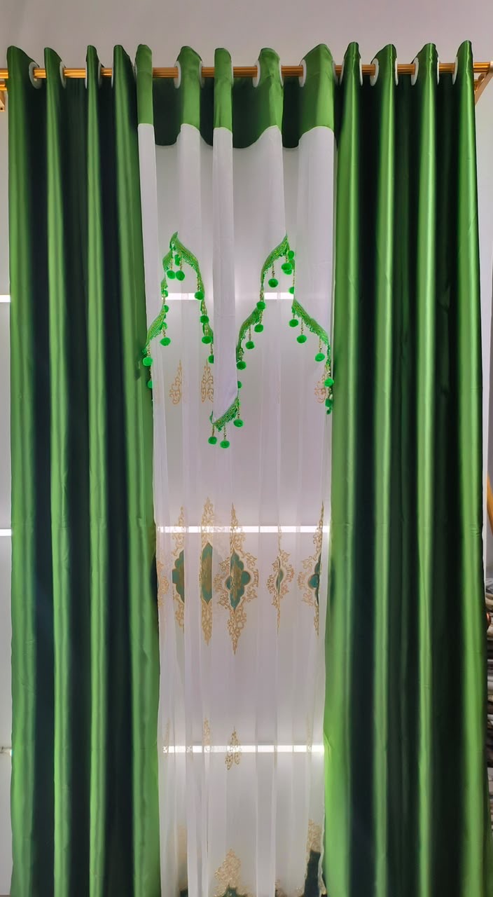 Emerald Green Satin Set